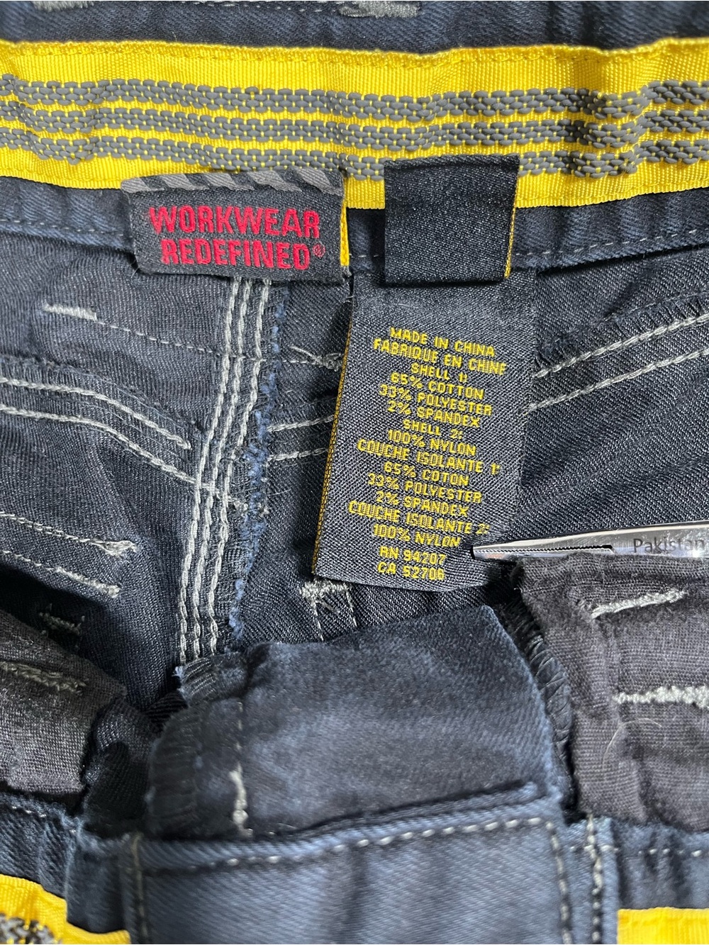 Caterpillar CAT Men’s Work Pants 28X34 Black Gray - Picture 8 of 16